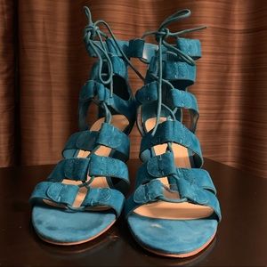Marc Fisher Teal Gladiator Sandals